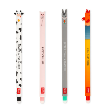 SET OF 4 ERASABLE PENS FARM
